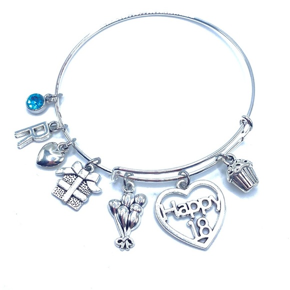 Happy 18th Birthday Charm Bracelet - Picture 5 of 6